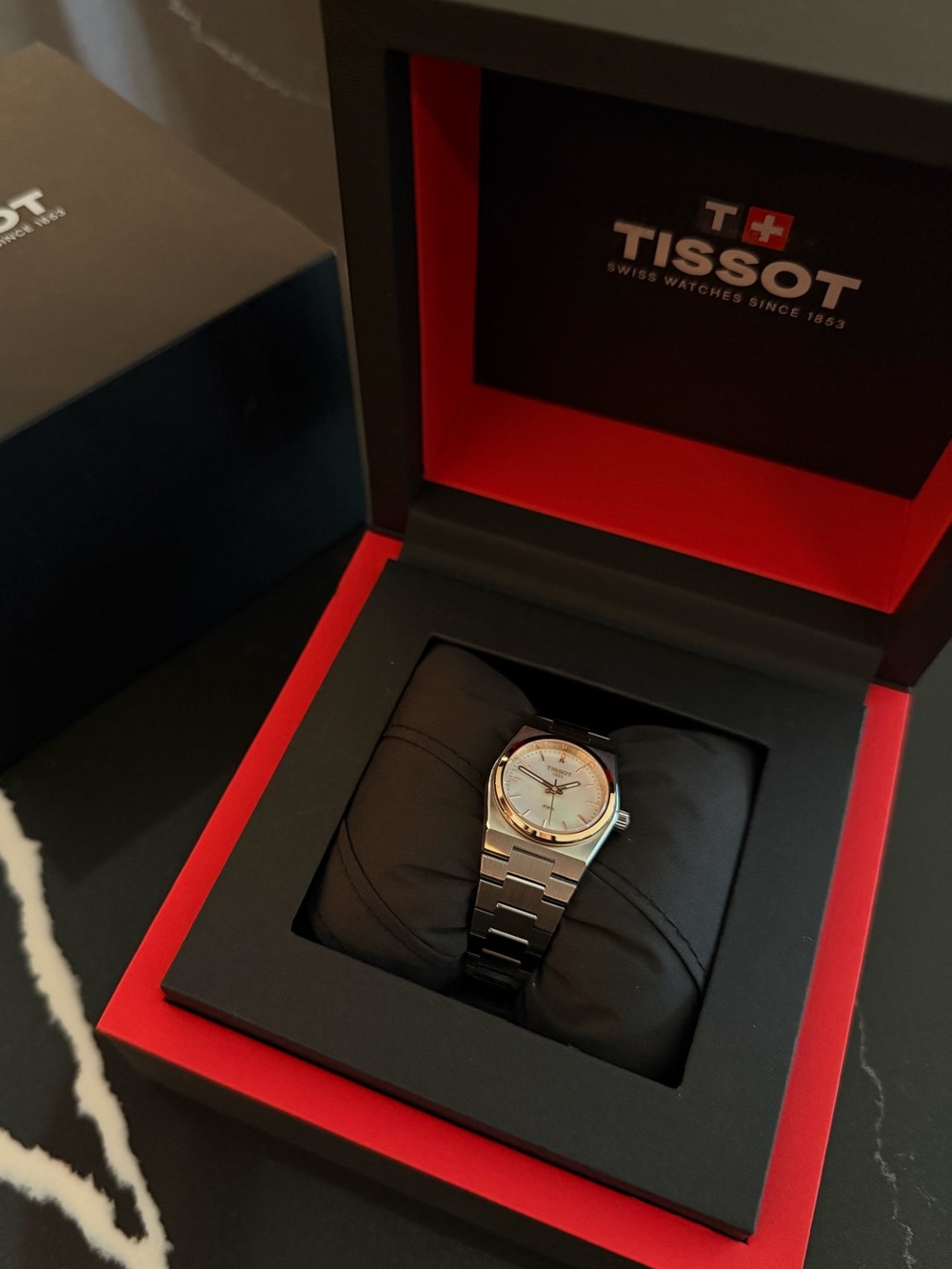 Tissot women’s Swiss PRX two-tone stainless steel 25mm